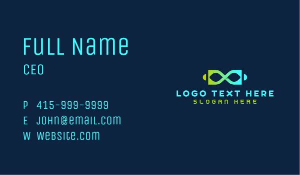 Infinity Loop Company  Business Card Design Image Preview