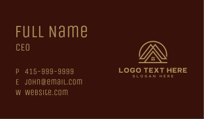 Roof House Builder  Business Card Image Preview