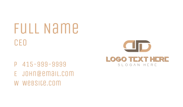 Generic Company Mirror Letter D Business Card Design Image Preview