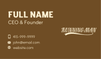 Varsity Coffee  Wordmark Business Card Image Preview