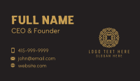 Woven Fabric Textile Business Card Design