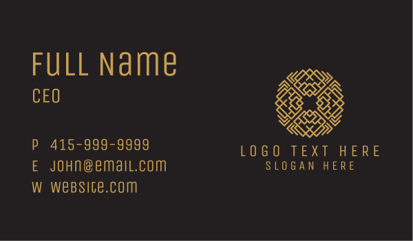 Woven Fabric Textile Business Card Design Image Preview