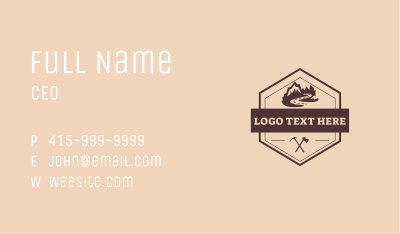 Mountain Peak Scenery  Business Card Image Preview