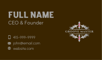 Royal Ornate Barbershop Business Card Design