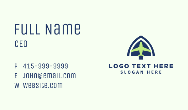 Airplane Cargo Express Business Card Design Image Preview