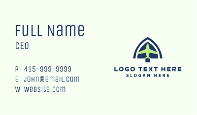 Airplane Cargo Express Business Card Image Preview
