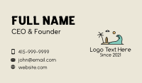 Surfing Surf Beach Wave Business Card Design