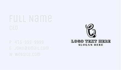 Creative Agency Studio Letter C Business Card Image Preview