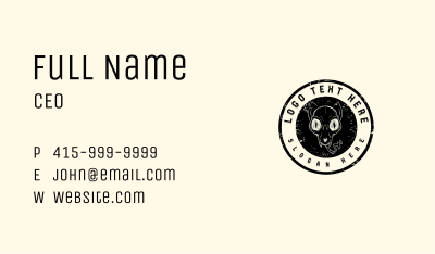 Cat Skull Smoke Business Card Image Preview