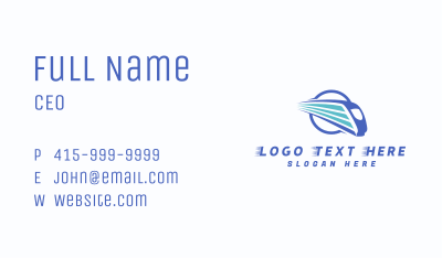 Bullet Fast Train Business Card Image Preview