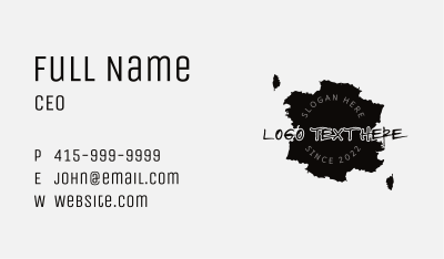 Street Ink Graffiti Business Card Image Preview