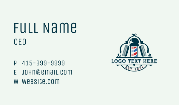 Barber Comb Grooming Business Card Design Image Preview