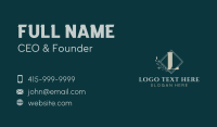 Elegant Classy Letter Business Card Image Preview