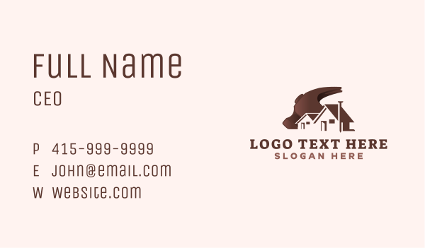 House Hammer Contractor Business Card Design Image Preview