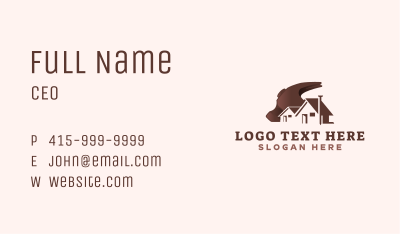 House Hammer Contractor Business Card Image Preview
