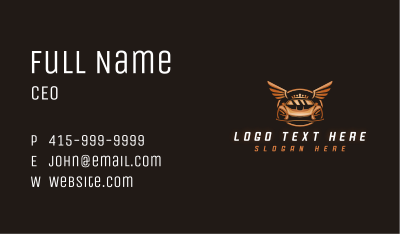 Premium Car Wings Business Card Image Preview