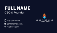 Cooling Flame Energy Business Card Image Preview