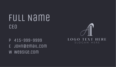 Classic Architect Firm Letter A Business Card Image Preview