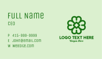 Green Shamrock Outline Business Card Image Preview