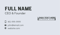 Generic Advisory Wordmark Business Card Image Preview