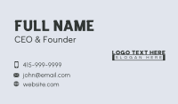 Generic Advisory Wordmark Business Card Image Preview