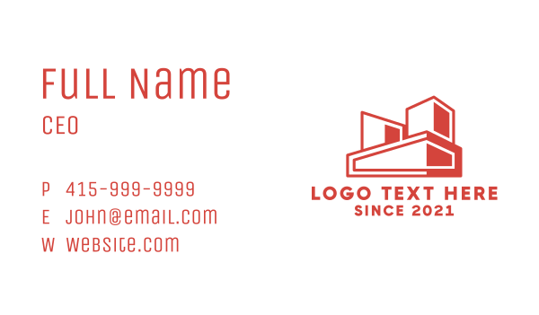 Urban Warehouse Storage Business Card Design Image Preview