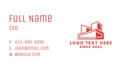 Urban Warehouse Storage Business Card Image Preview