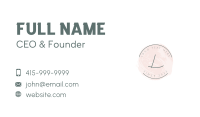 Elegant Feminine Wordmark  Business Card Image Preview