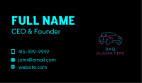 Neon Automotive Car Business Card Image Preview