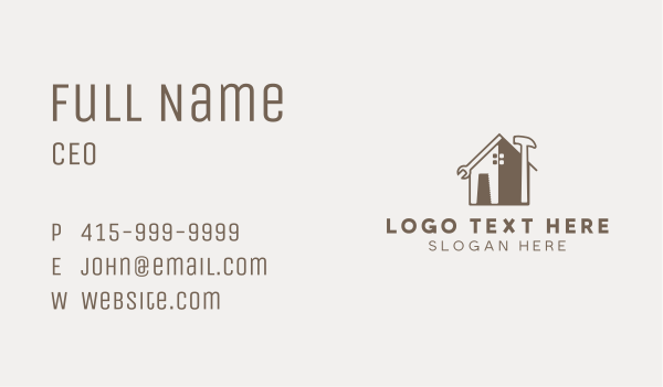 Home Builder Contractor Business Card Design Image Preview