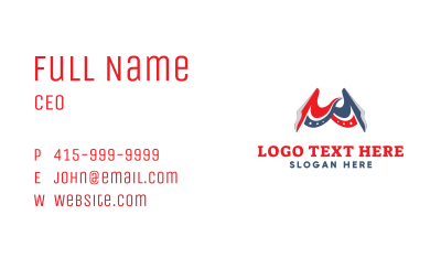American Eagle Patriot Business Card Image Preview