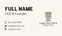 Cartoon Sheep Ram Business Card Image Preview