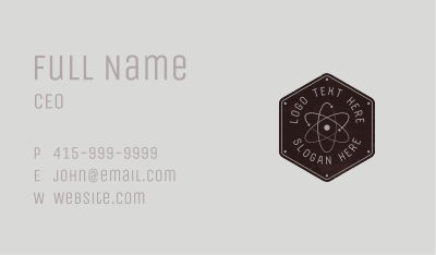 Retro Atomic Badge Business Card Image Preview