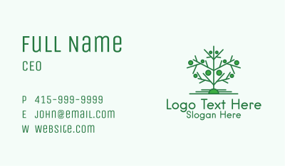 Green Tree Forestry  Business Card Image Preview