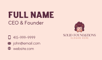 Woman Flower Head Business Card Image Preview