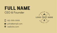 Camping Tent Fire Business Card Image Preview