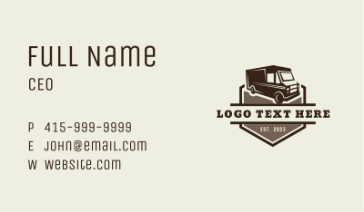 Truck Dispatch Delivery Business Card Image Preview