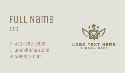 Wrench Mechanic Wings Business Card Image Preview