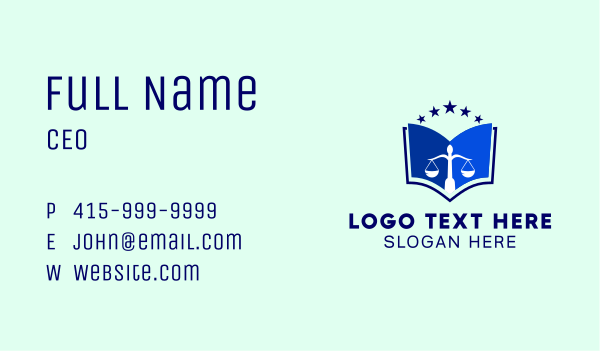 Law School Library  Business Card Design Image Preview