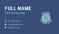 Wave Startup Fintech Business Card Design