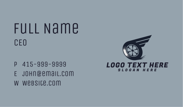 Wing Wheel Transport Business Card Design Image Preview