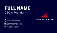 Patriotic USA Flag Business Card Preview