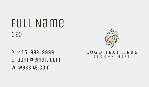 Cowgirl Hat Rodeo Business Card Design Image Preview