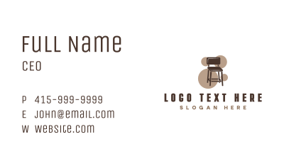 Furniture Chair Decor Business Card Image Preview