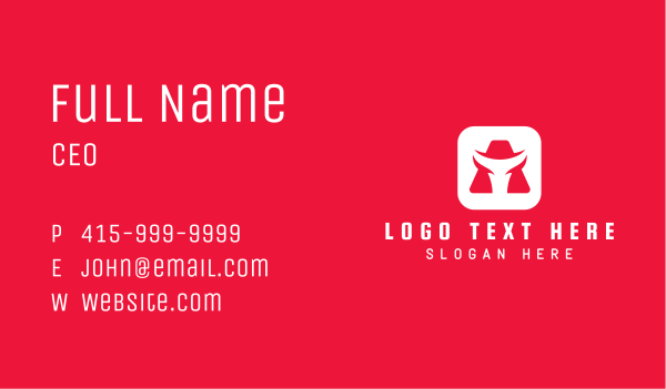 App Bull Letter A Business Card Design Image Preview