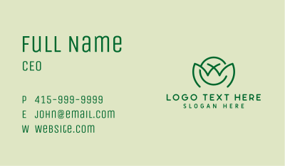 Green Letter C Farm  Business Card Image Preview