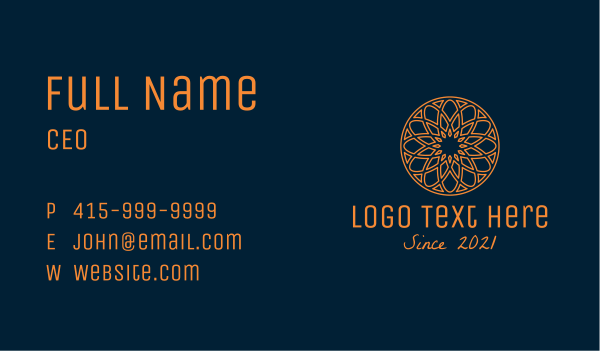 Luxury Intricate Pattern Business Card Design Image Preview