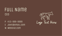 Minimalist Cow Livestock  Business Card Image Preview
