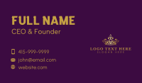 Luxury Crown Monarchy Business Card Design