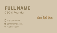 Retro Diner Wordmark Business Card Image Preview